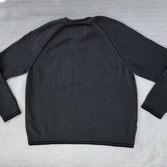 Men's EDDIE BAUER Roll Neck Sweater 100% Cotton, Black Blue Size XL - Picture 2 of 7